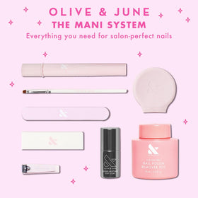 Olive & June gentle soak-off removal showing cotton wrap, damage-free nail removal