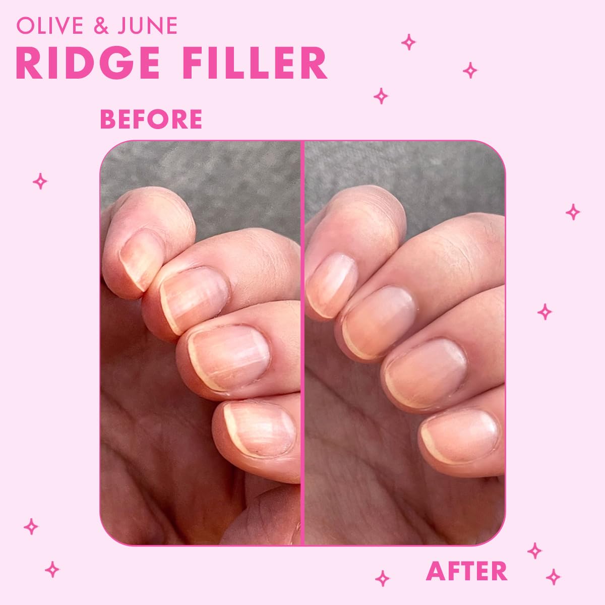Close-up of Ridge Filler texture on nail surface, silky smoothing benefit
