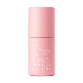 Olive & June bottle front view showing label and size, smooth base benefit
