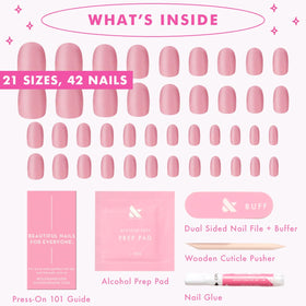 Olive & June sizing display with 21 sizes for the best fit per finger