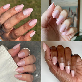 Olive & June spread of 42 nails in 21 sizes, illustrating inclusive sizing benefit