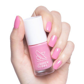 Olive & June front bottle showing taffy bright pink and glossy finish