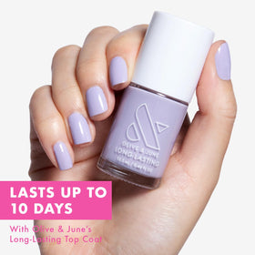 Olive & June wide fan brush spreading polish for faster, even application benefit