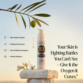 olive gold 03 texture close-up highlighting smooth, fast-absorbing lotion benefit