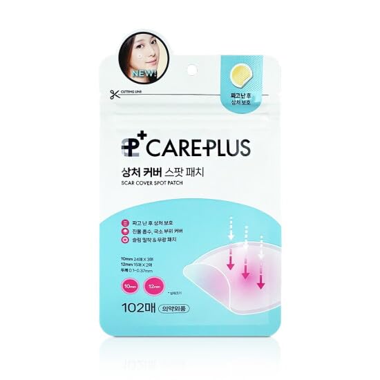 OLIVE YOUNG front packaging showing Care Plus Spot Patch and pack benefit