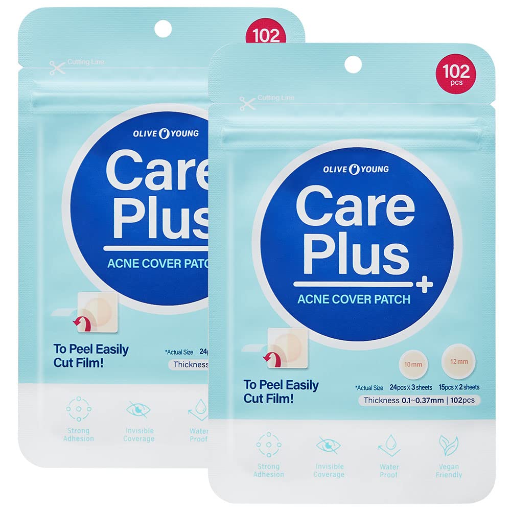 OLIVE YOUNG front packaging showing patch sheet and count for convenient supply