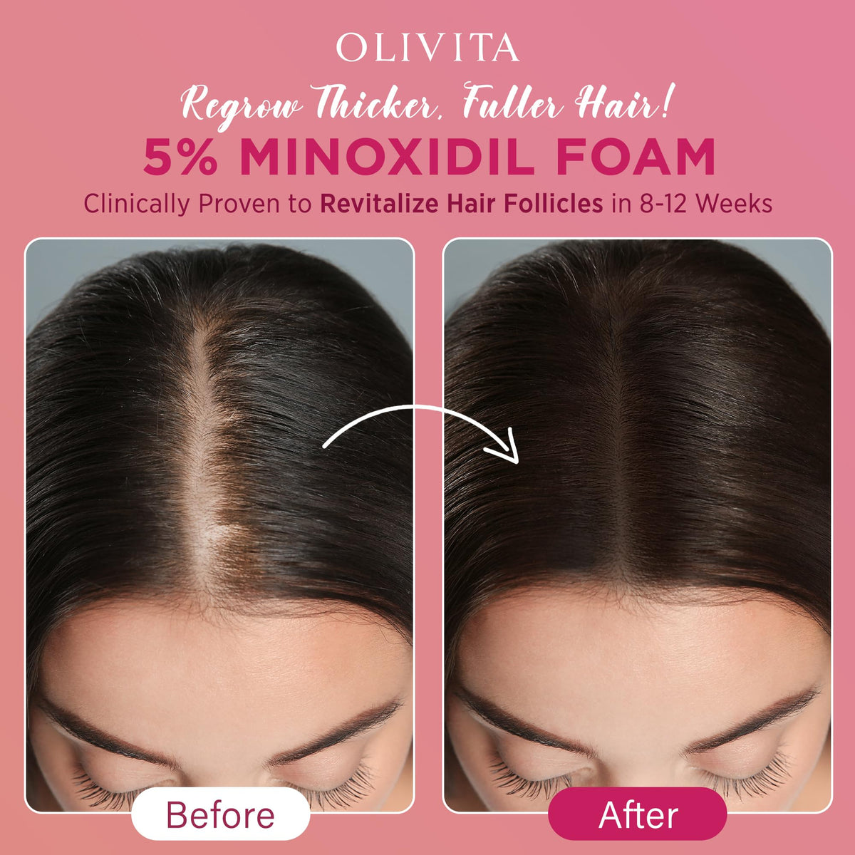 OLIVITA foam texture on fingertip demonstrating quick absorption