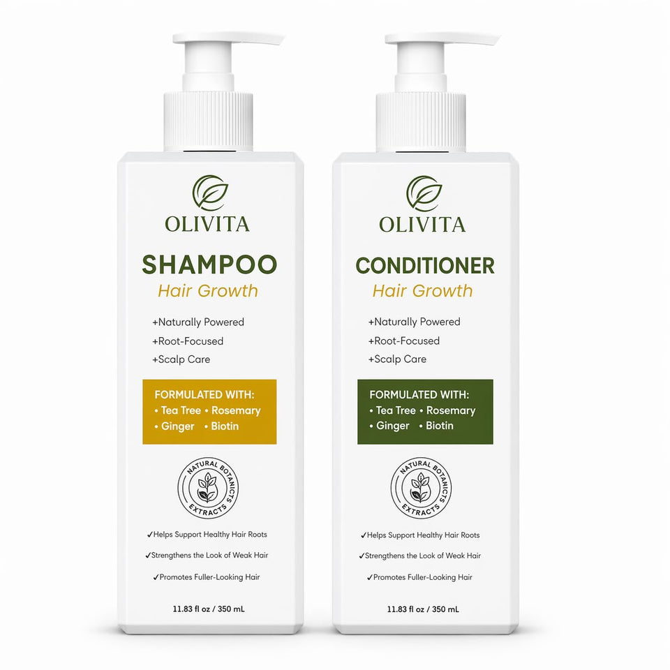 OLIVITA front packaging duo showing full set and branding for confident hair
