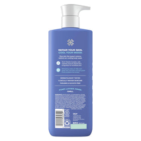 OLLY close-up pump dispensing COOL wash for easy, controlled application benefit