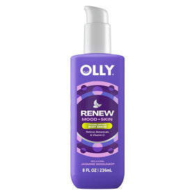 OLLY front packaging 8oz jar showing product and scent for calm bedtime