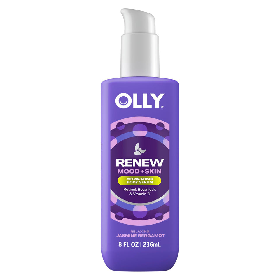 OLLY front packaging 8oz jar showing product and scent for calm bedtime