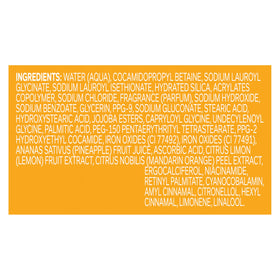 OLLY ingredients label detail highlighting vitamin C and enzyme benefits
