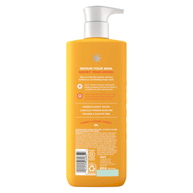 OLLY pump top close-up highlighting easy dispensing for convenient showers