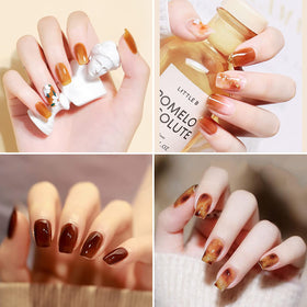 Omainy brush stroke texture showing jelly finish and smooth application benefit