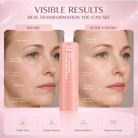 Omexry using balm near eye area to hydrate and smooth fine lines effectively