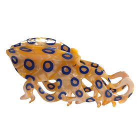 OMG Decor front view of blue-ringed octopus clip shows stylish hold