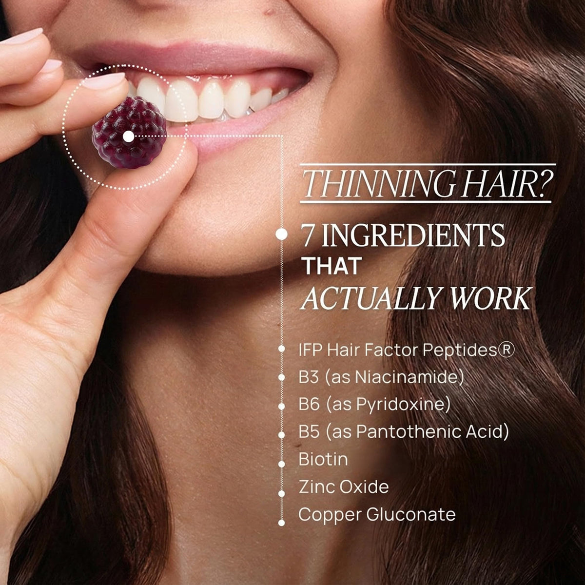 OMI product label and ingredient list showing third-party tested benefit