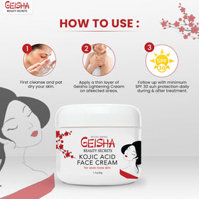 OMIC Geisha open cap showing creamy texture and easy application benefit