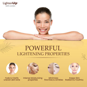 OMIC Lighten-Up applied on hand demonstrating quick absorption
