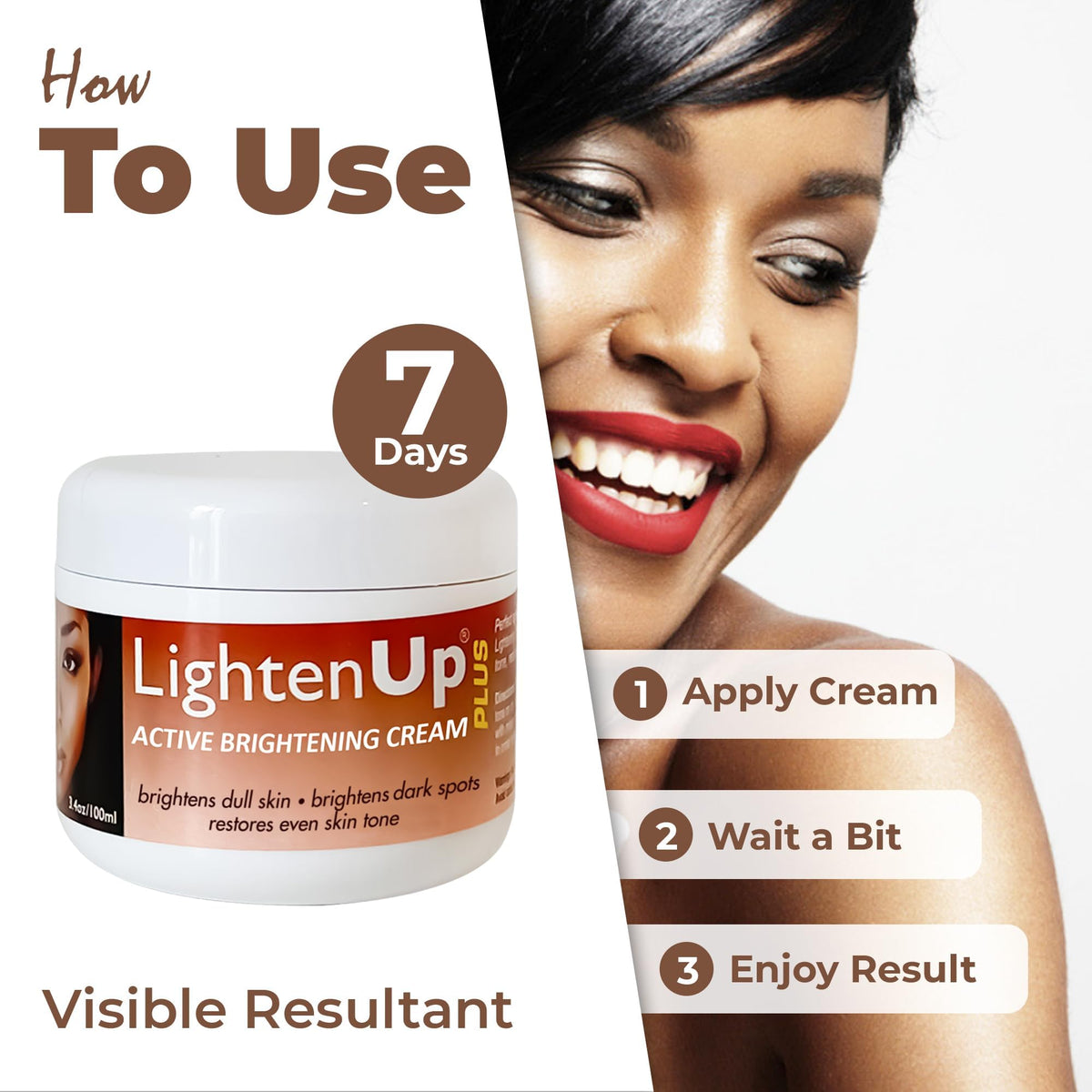 OMIC Lighten-Up used on knees and elbows showing even tone improvement