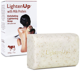 OMIC Lighten-Up front packaging showing brightening bar and weight