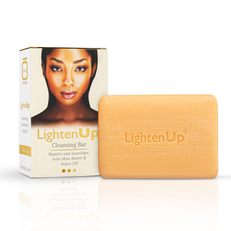 OMIC Lighten-Up front packaging showing 200g bar and benefits