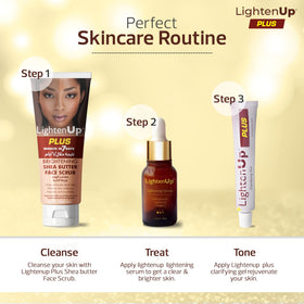 OMIC Lighten-Up papaya and coconut display emphasizing natural actives
