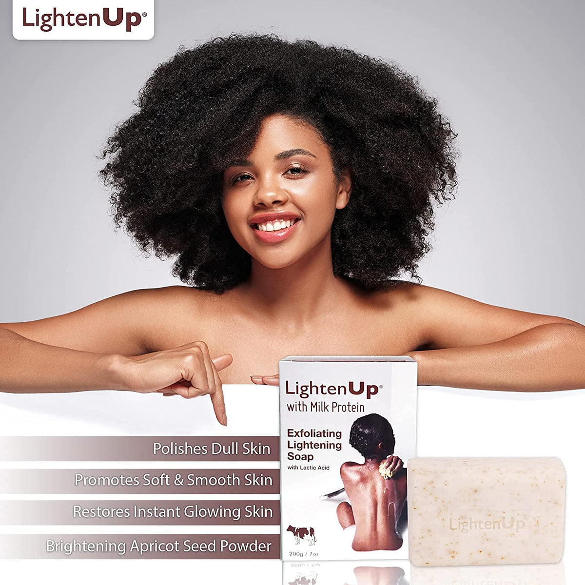 OMIC Lighten-Up lather in hand showing gentle foam and easy rinse