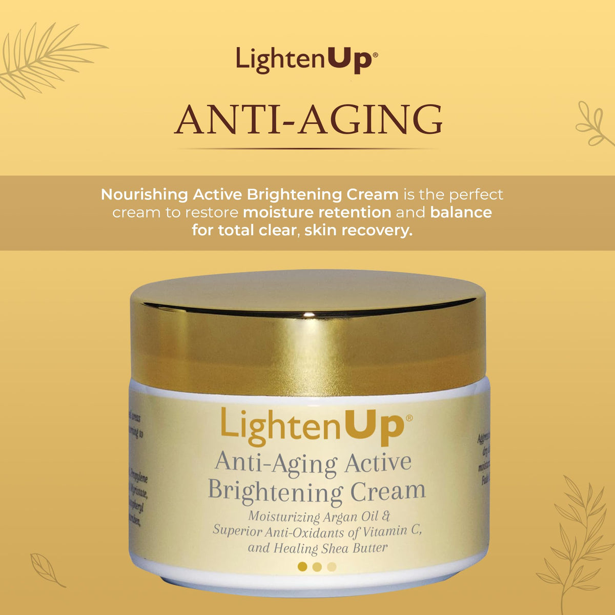 OMIC Lighten-Up pump dispensing cream for controlled application