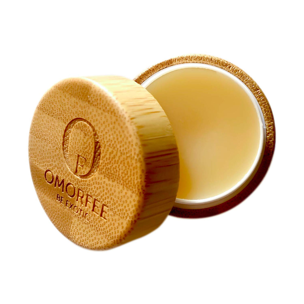 OMORFEE BE EXOTIC OF open salve close-up showing smooth texture for quick absorption