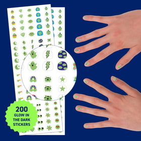 Omy close-up texture of stickers highlighting smooth finish and strong adhesion