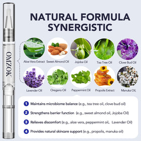 OMZOK five-pen set arranged to show value and convenience