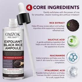 OMZOK fingertip applying ampoule demonstrating easy spreadability