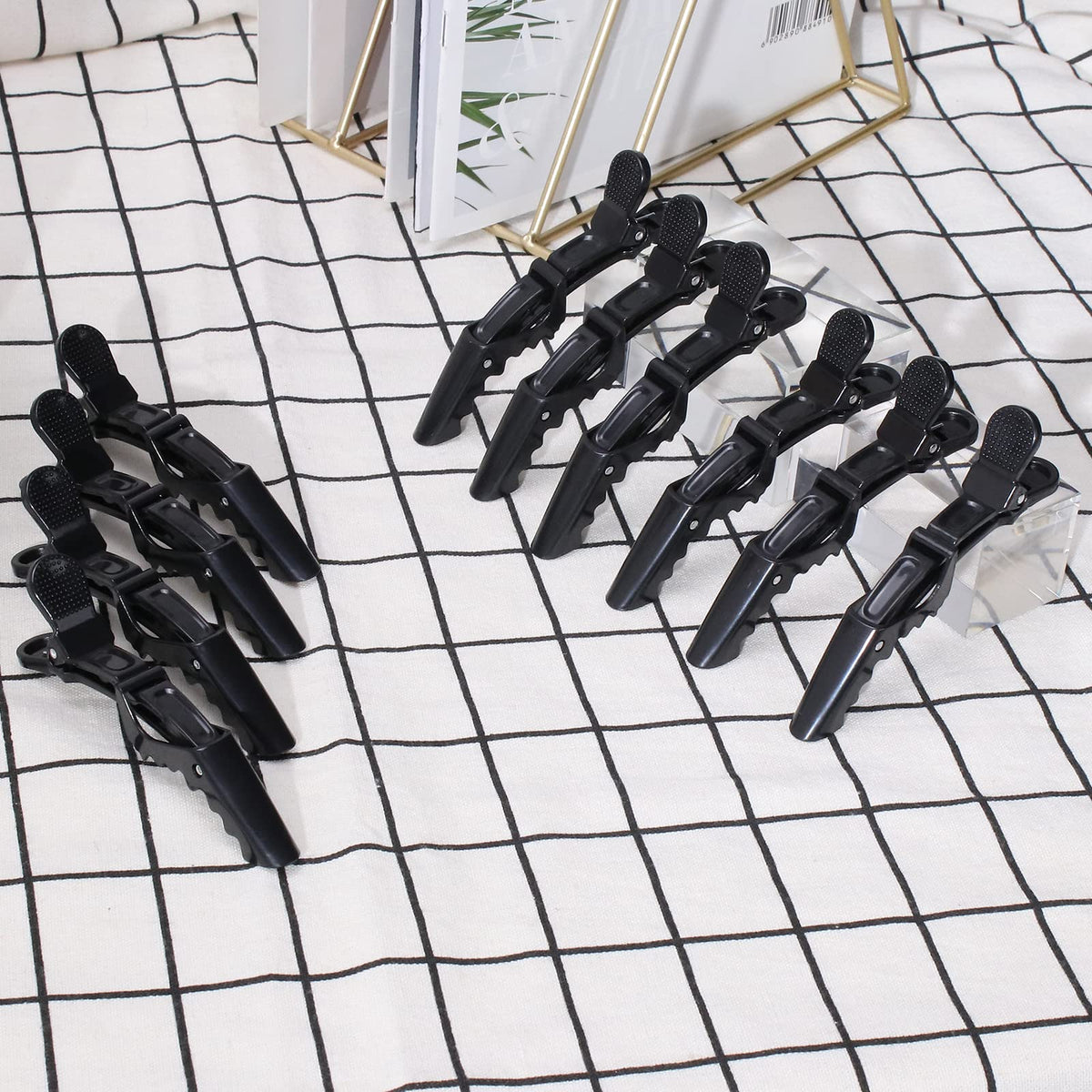 Ondder clips on bathroom counter showing multifunctional home and salon use