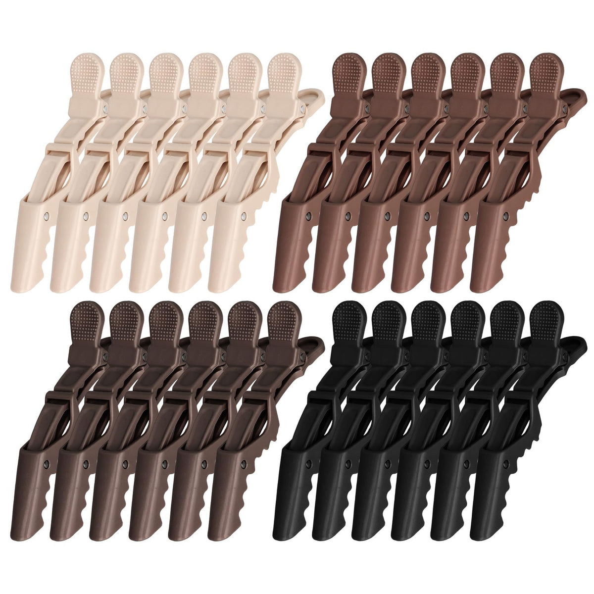Ondder front pack displaying 24 alligator hair clips and professional supply benefit