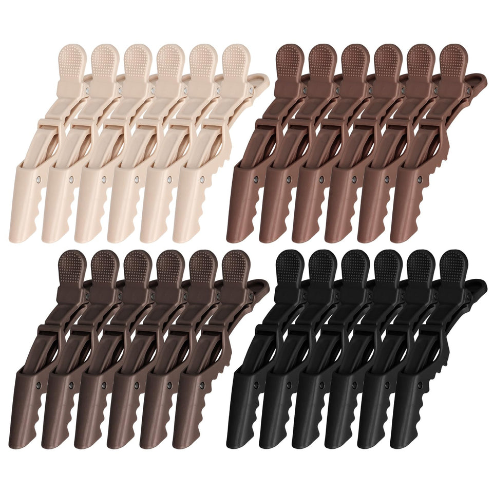 Ondder front pack displaying 24 alligator hair clips and professional supply benefit