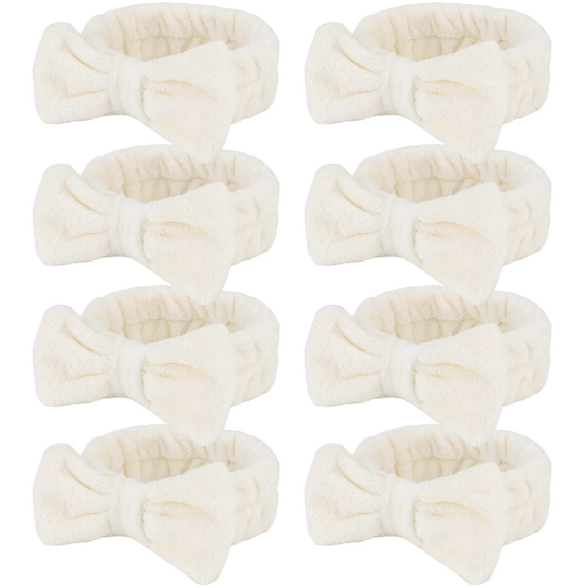 Ondder front pack view showing eight beige headbands, convenient multi-pack