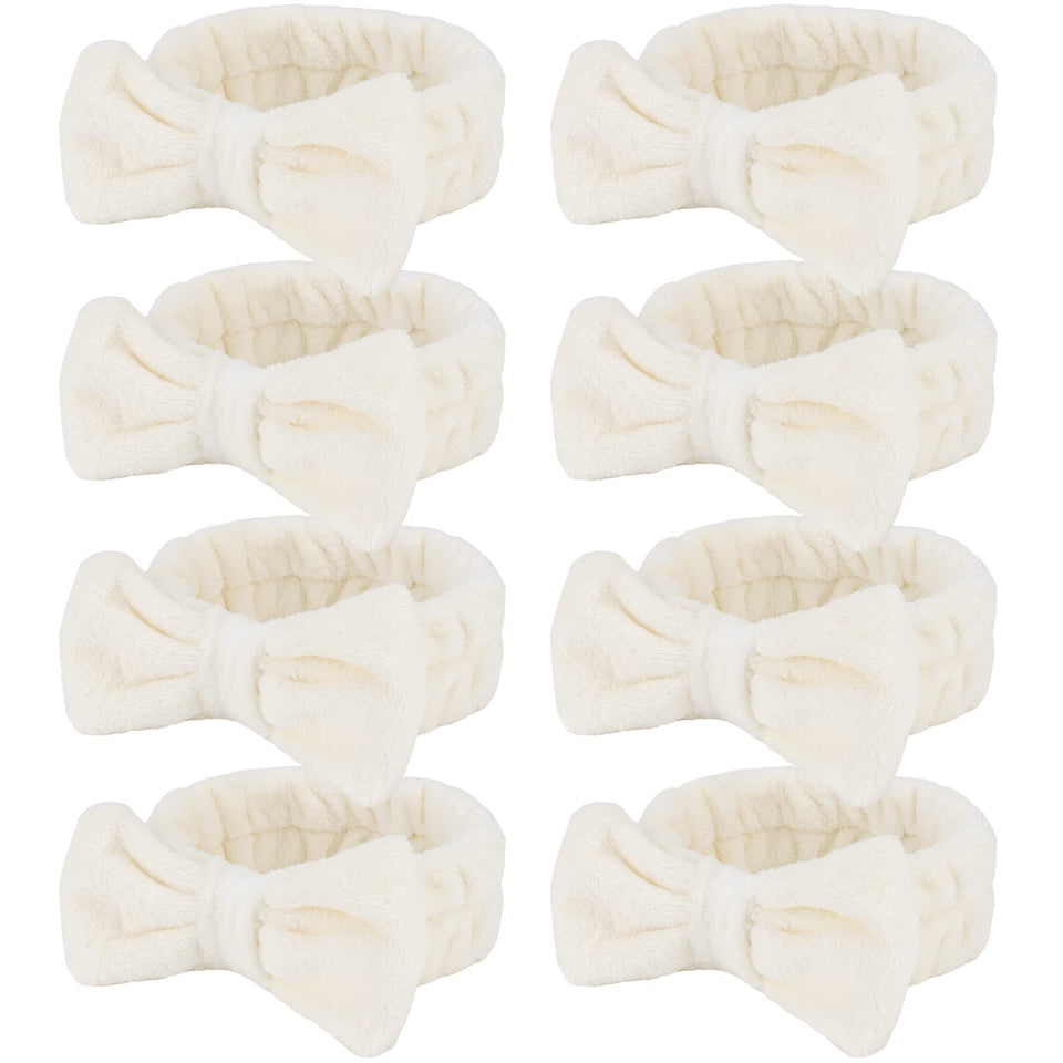 Ondder front pack view showing eight beige headbands, convenient multi-pack