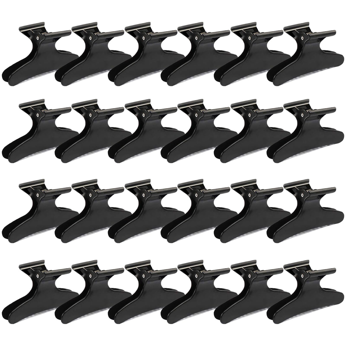 Ondder front packaging showing 24 black butterfly clips, convenient salon supply