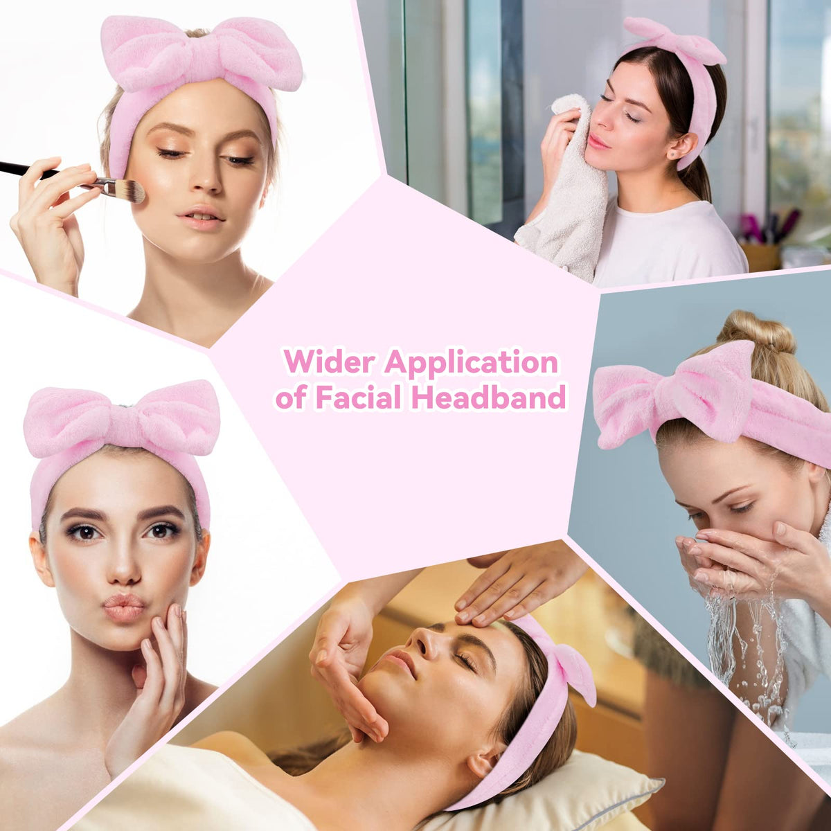 ondder bow detail on headband emphasizing cute style and non-slip hold