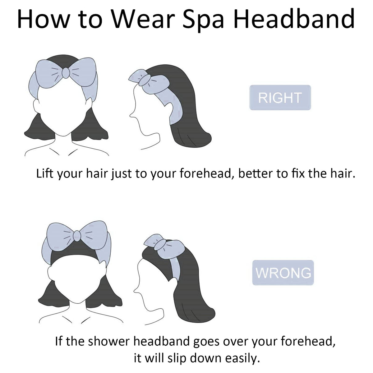 Ondder headband on vanity in spa setting conveys relaxing routine