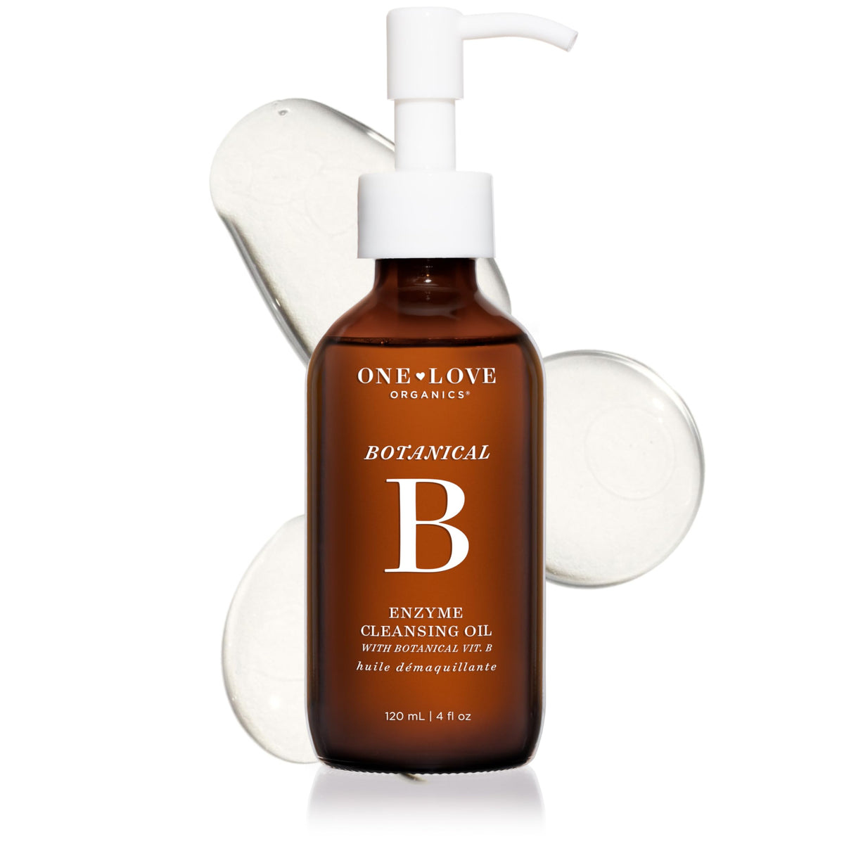 One Love Organics front packaging showing cleanser and benefits
