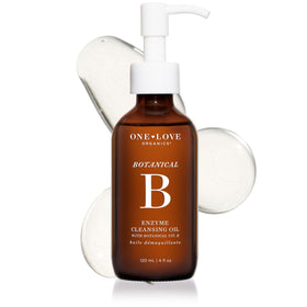 One Love Organics front packaging showing cleanser and benefits
