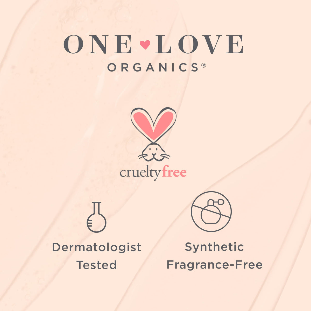 One Love Organics bottle staged in bathroom showing daily routine use