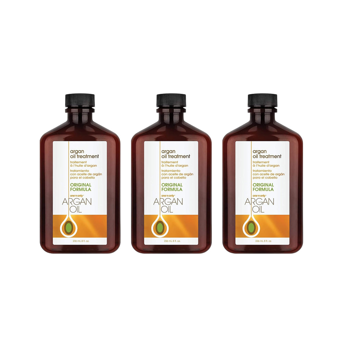 One 'N Only front bottle view showing label and lightweight oil benefits