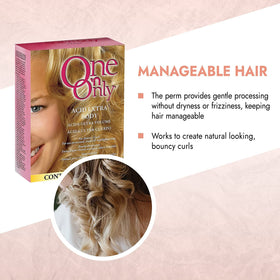 One 'N Only argan oil formula close-up showing nourishing shine and softness