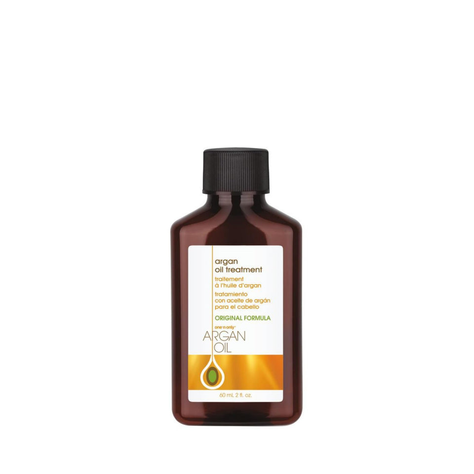 One 'N Only front bottle showing label and compact 2 oz size for travel convenience
