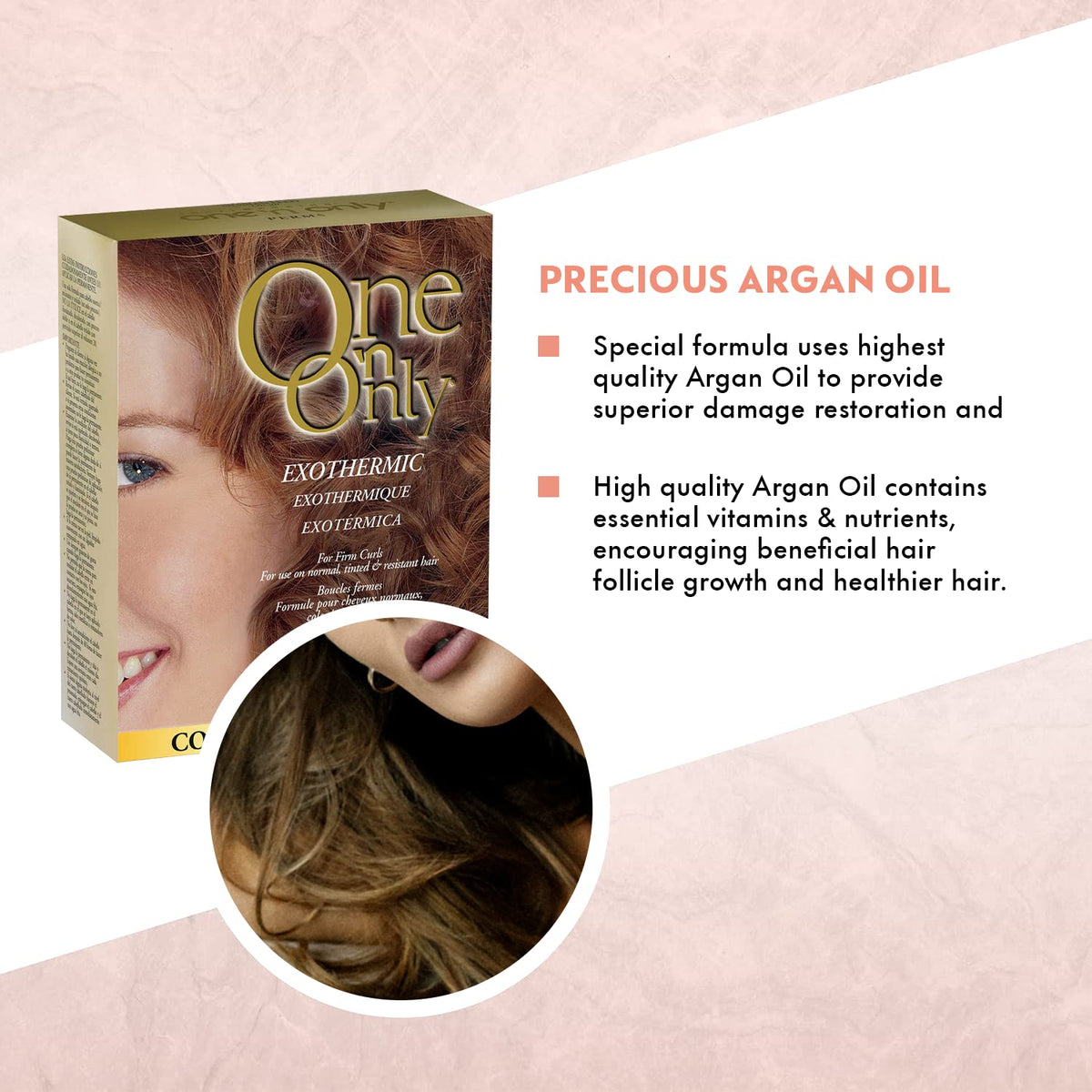 One 'N Only argan oil close-up highlighting moisturizing benefit