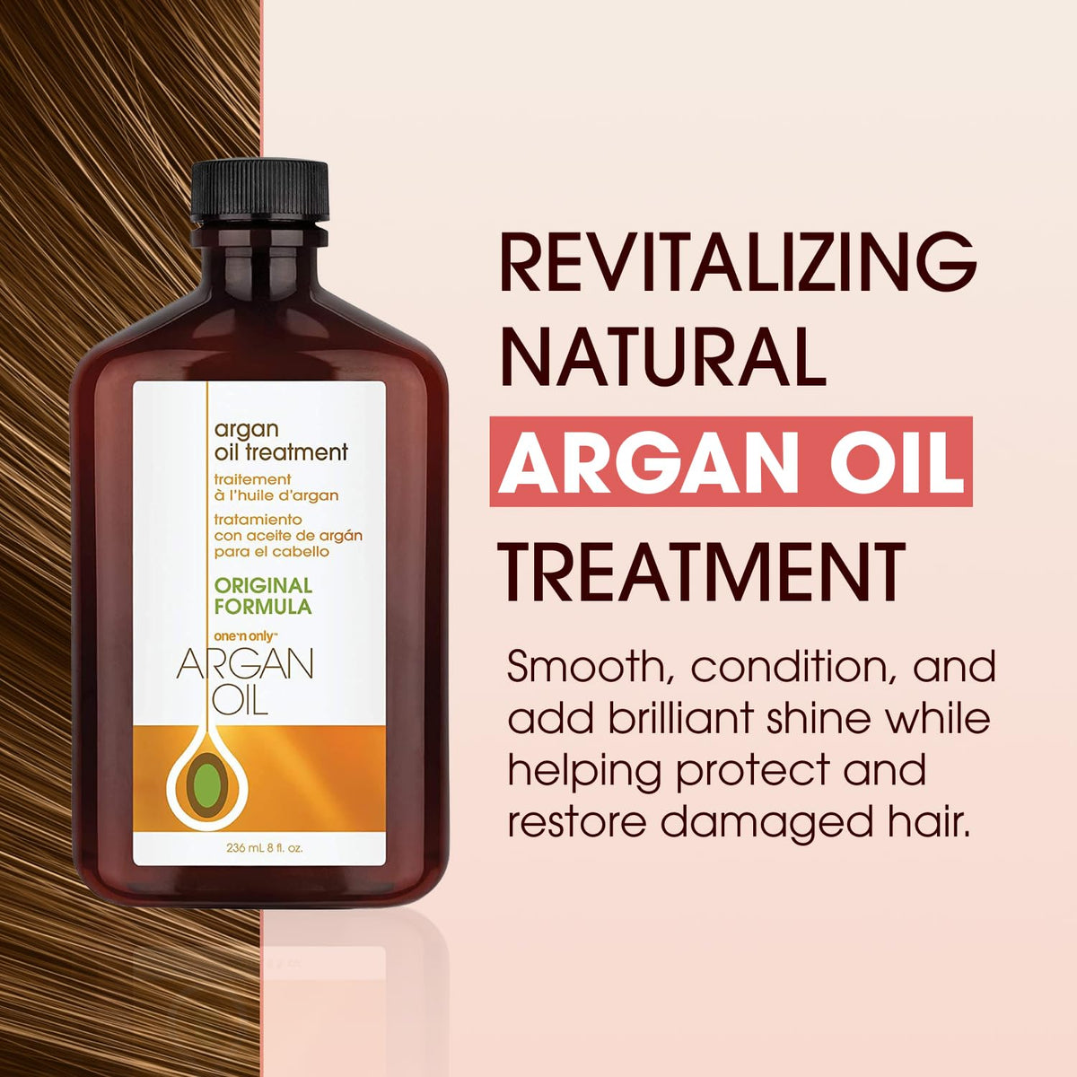 Close-up of One 'N Only oil texture showing lightweight, fast-absorbing formula