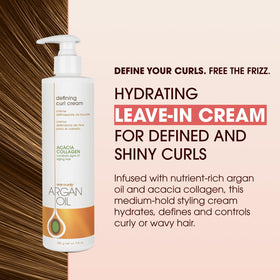 One 'n Only cream being applied to damp curls for defined shape